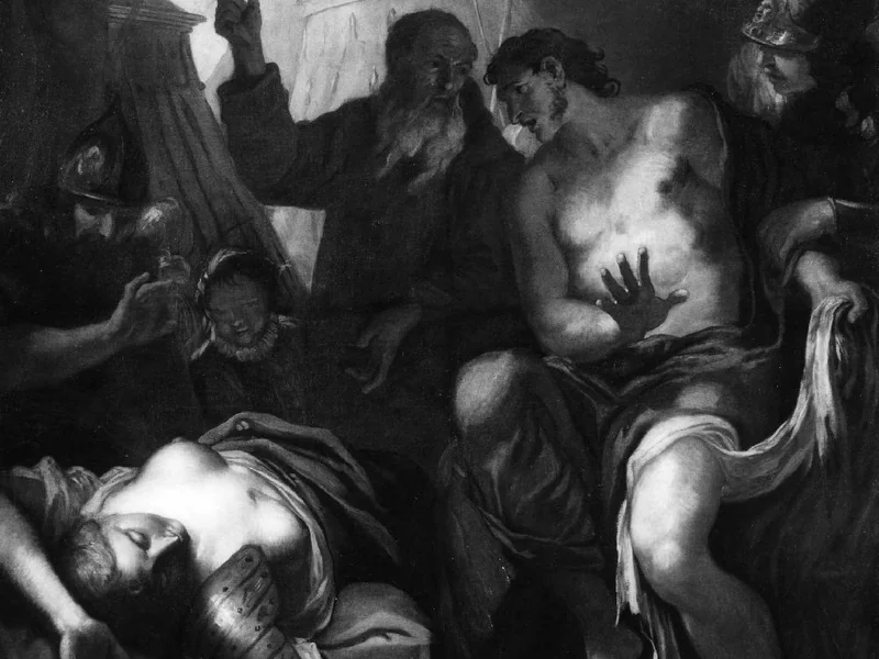 1671-Odoardo Perini - Tancredi davanti a Clorinda - Chiesa di S. Pietro in Monastero, Verona